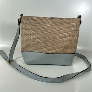 NWOT Izzy & Ali Vegan Leather Wicker Satchel
Crossbody Handbag